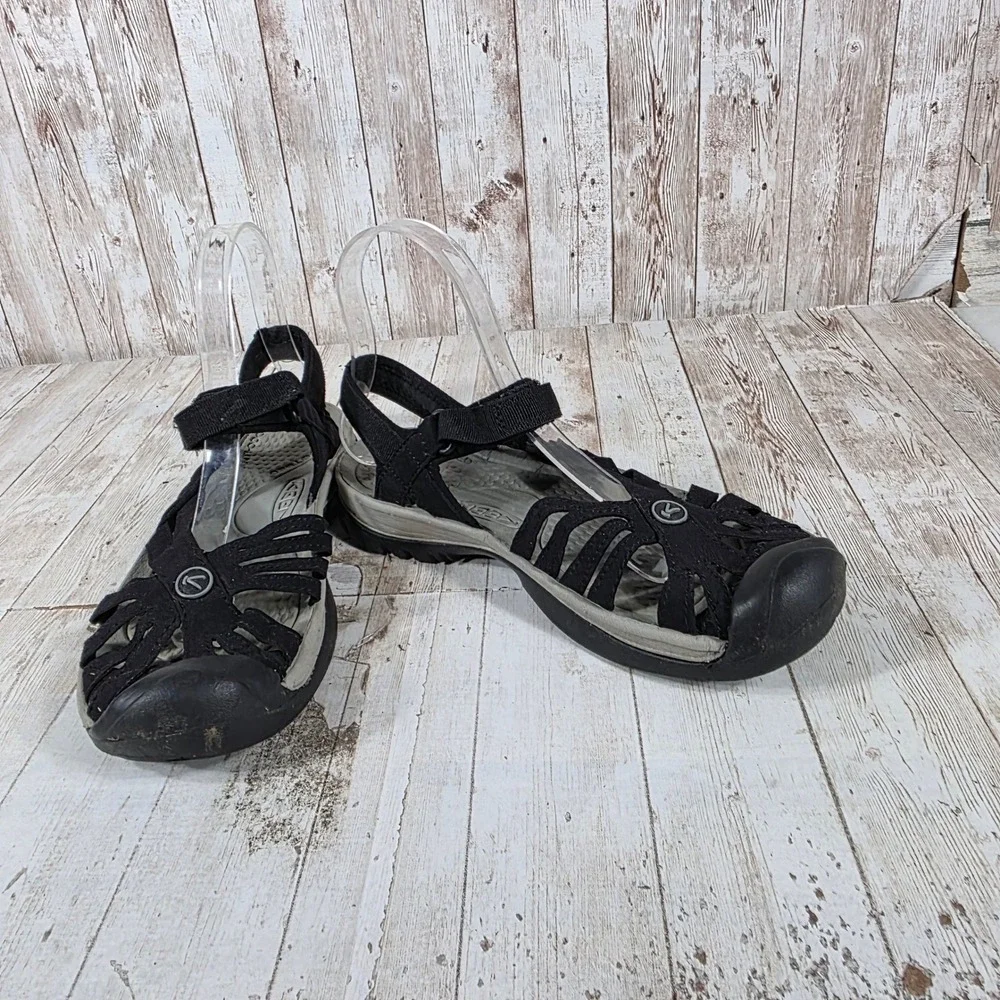 Keen Rose Black Sport Sandals Womens 7.5 Hiking Water Shoes 1008783